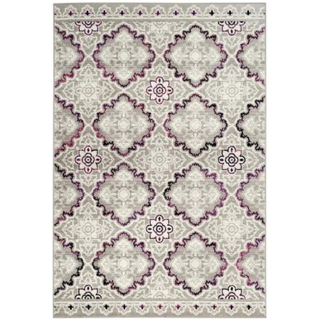 Safavieh 8 x 10 ft. BohemianSkyler Power Loom Area RugGrey & Pink SKY199P-8
